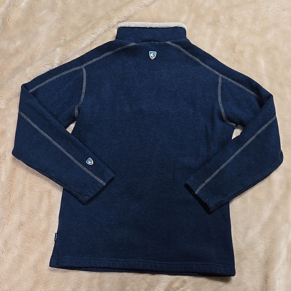 KUHL REVEL QUARTERāZIP MUTINY BLUE PULLOVER, SIZEāMEDIUM - Picture 9 of 11